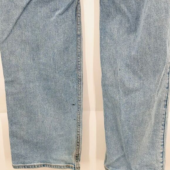 Hollister Ultra High Rise Dad Jeans Light Wash Blue Womens Size 5L Tall Ripped!! - Picture 7 of 11
